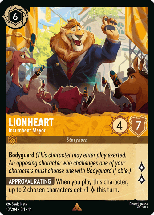 Lionheart - Incumbent Mayor