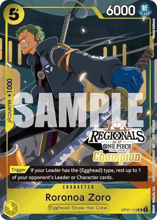 Roronoa Zoro (Regional Champion Stamp)