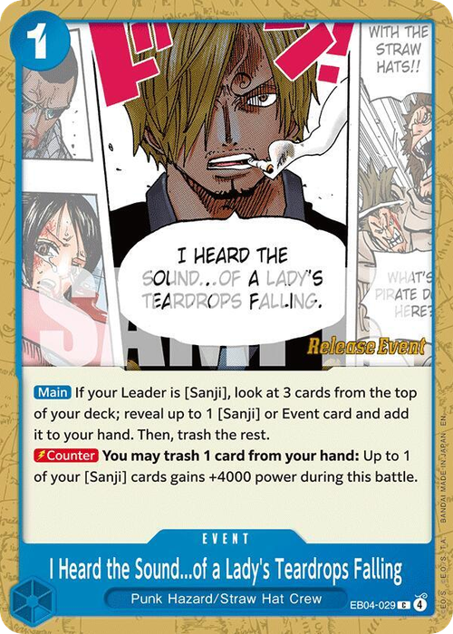 I Heard the Sound...of a Lady's Teardrops Falling (Release Event Stamp)