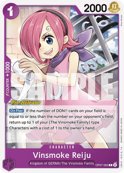 Vinsmoke Reiju (Pre-Release Stamp)