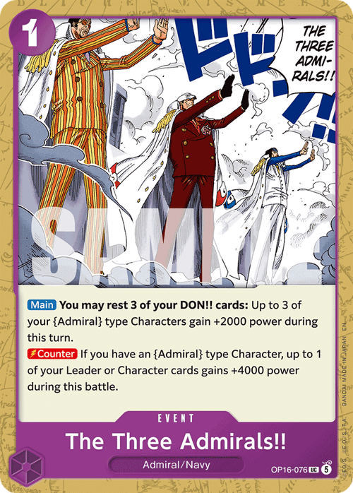 The Three Admirals!!