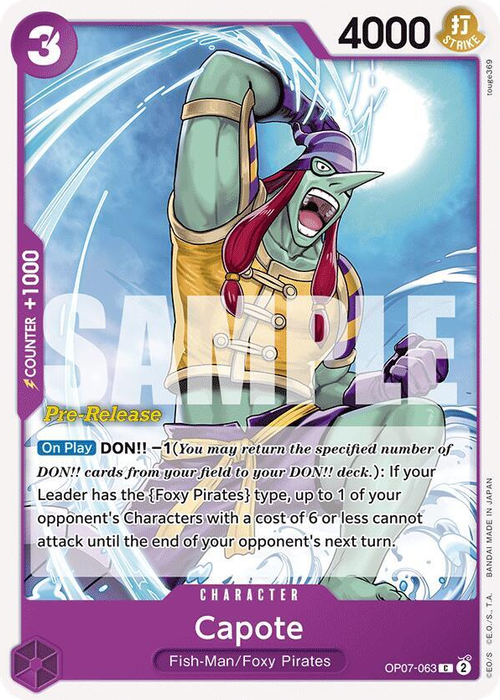 Capote (Pre-Release Stamp)