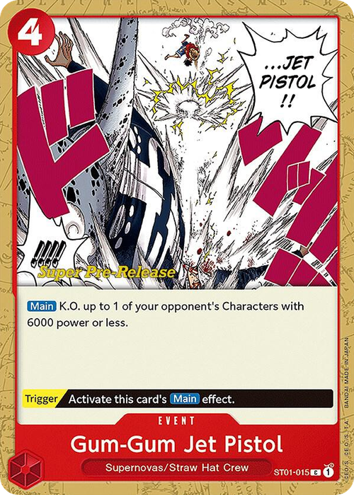 Gum-Gum Jet Pistol (Super Pre-Release Stamp)