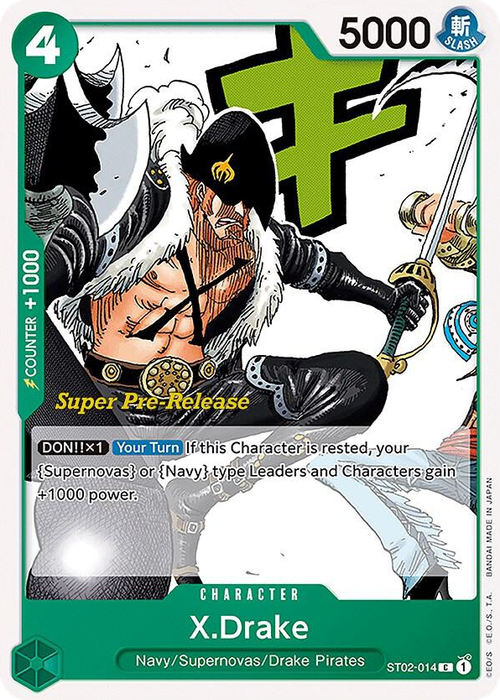 X.Drake (Super Pre-Release Stamp)