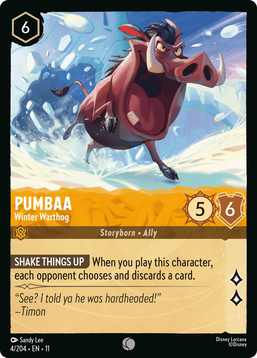 Pumbaa - Winter Warthog
