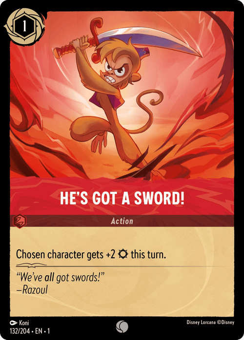 He's Got a Sword!
