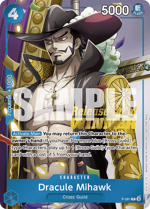 Dracule Mihawk (Release Event Champion Stamp)