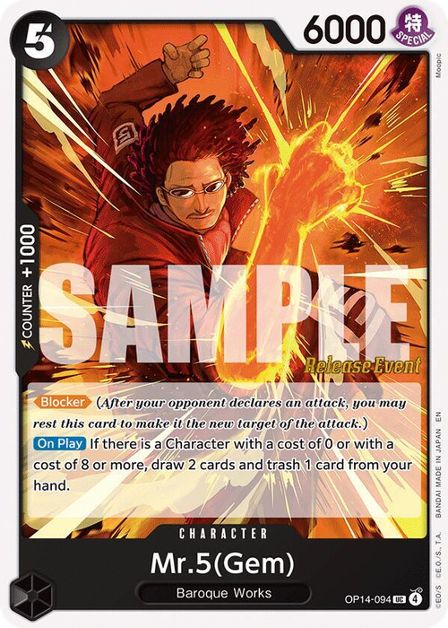 Mr.5(Gem) (Release Event Stamp)