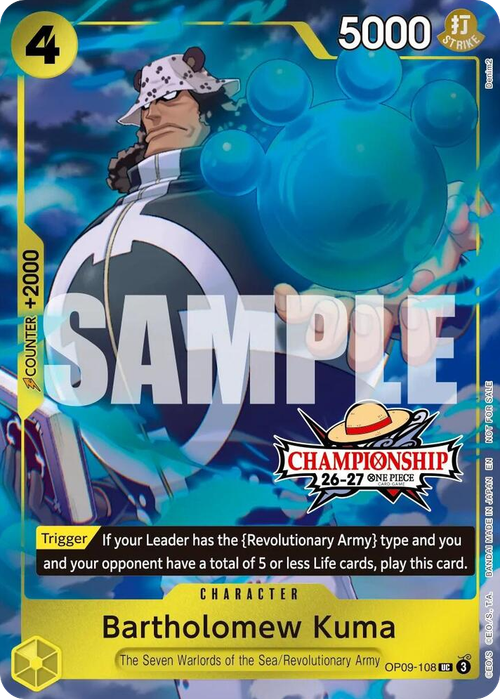 Bartholomew Kuma (Championship Stamp)