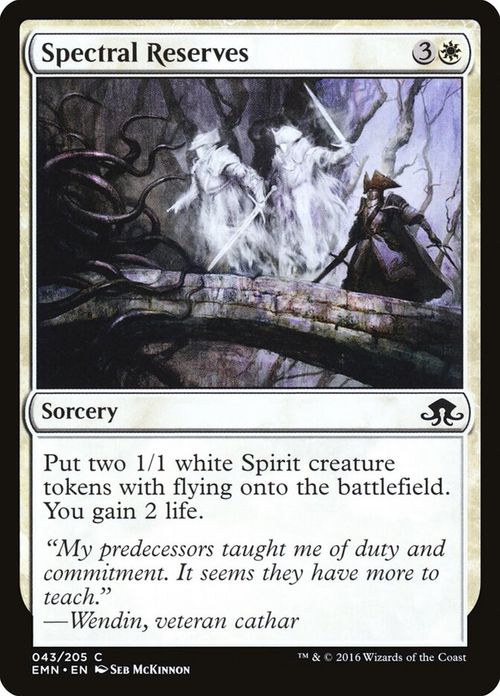 Spectral Reserves