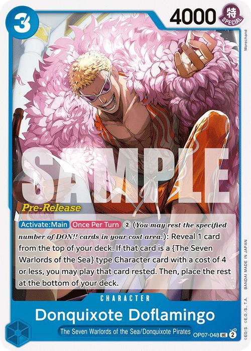 Donquixote Doflamingo (Pre-Release Stamp)