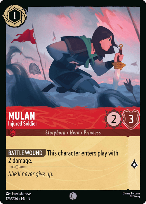 Mulan - Injured Soldier