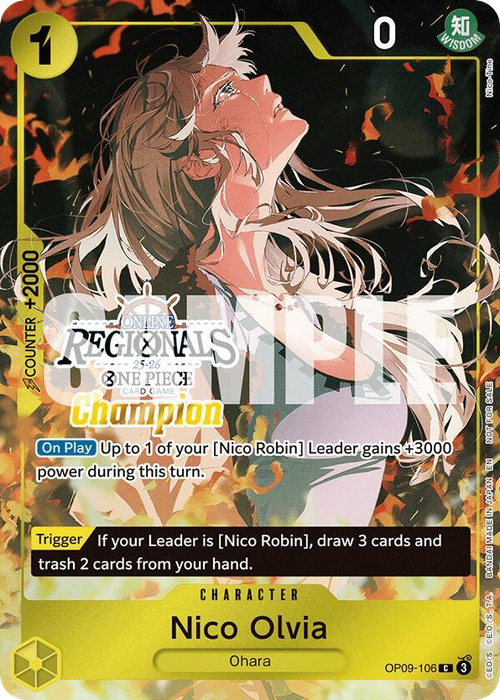 Nico Olvia (Online Regional Champion Stamp)