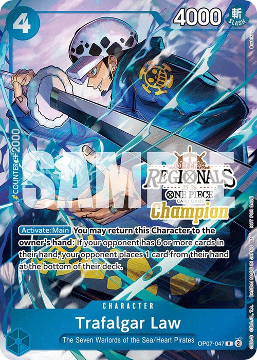 Trafalgar Law (Offline Regional Champion Stamp)