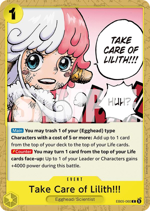 Take Care of Lilith!!!