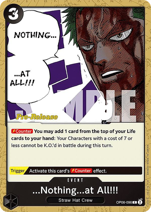 ...Nothing...at All!!! (Pre-Release Stamp)