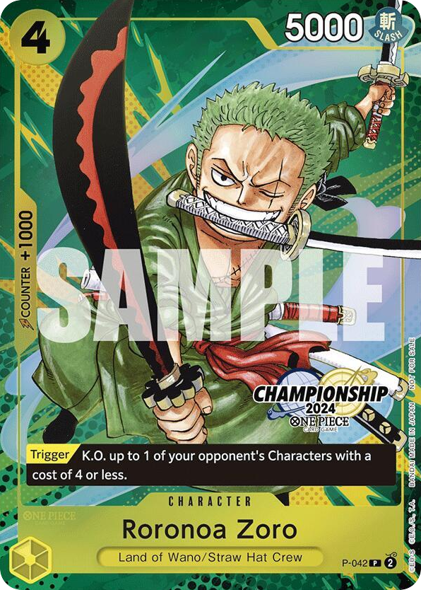 Roronoa Zoro (Finalist Championship Stamp)