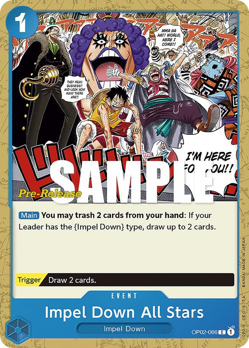 Impel Down All Stars (Pre-Release Stamp)