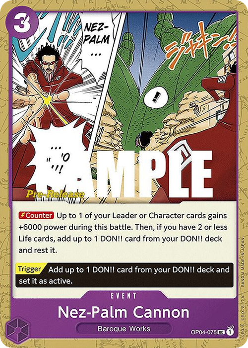Nez-Palm Cannon (Pre-Release Stamp)
