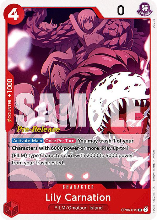 Lily Carnation (Pre-Release Stamp)