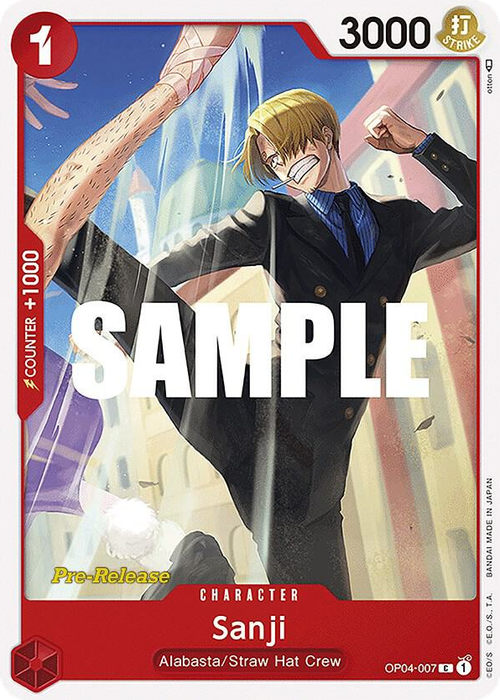 Sanji (Pre-Release Stamp)