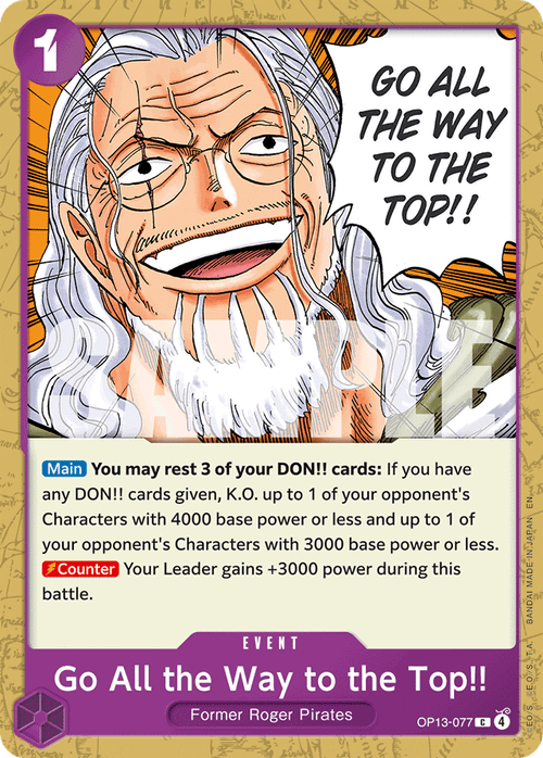 Go All the Way to the Top!!
