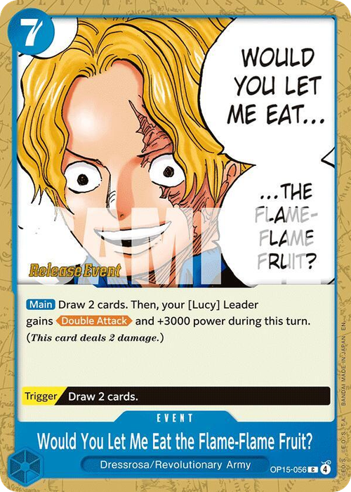 Would You Let Me Eat the Flame-Flame Fruit? (Release Event Stamp)