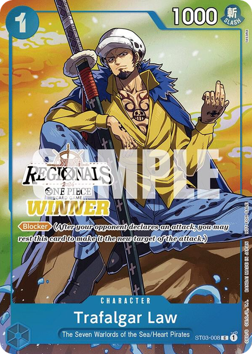 Trafalgar Law (Online Regional Champion Stamp)