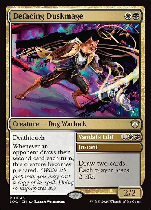Defacing Duskmage // Vandal's Edit