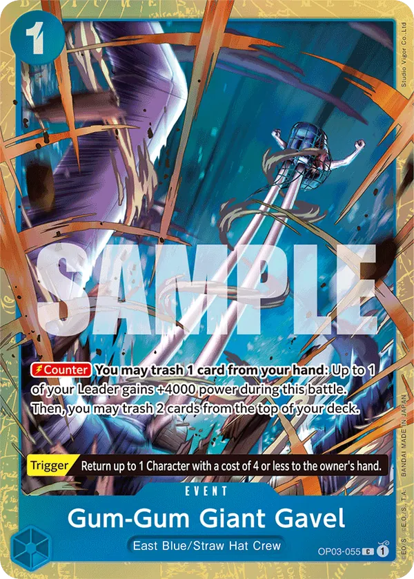 Gum-Gum Giant Gavel (Best Selection Vol. 2 Alternate Art)