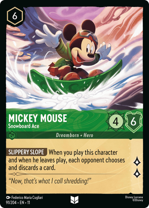 Mickey Mouse - Snowboard Ace