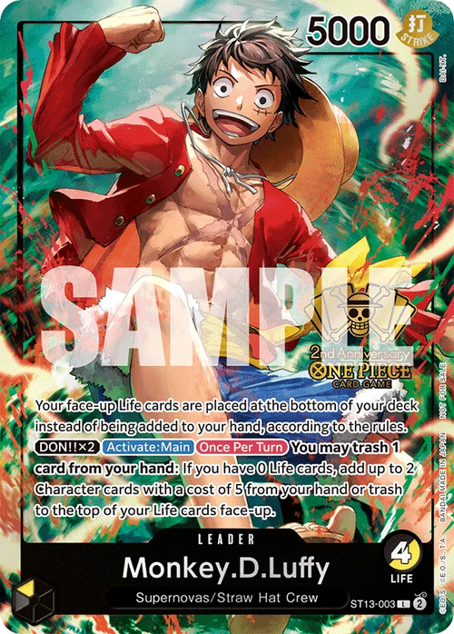 Monkey.D.Luffy (2nd Anniversary Stamp)