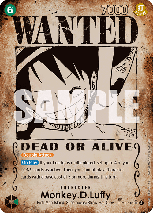 Monkey.D.Luffy (Wanted Poster)