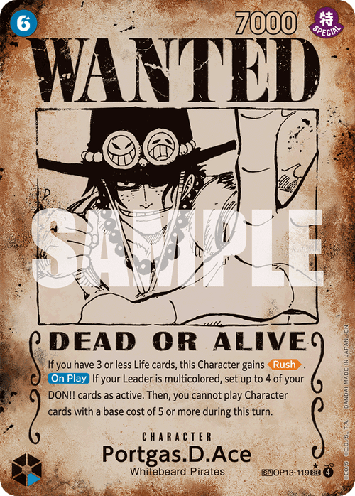 Portgas.D.Ace (Wanted Posted)