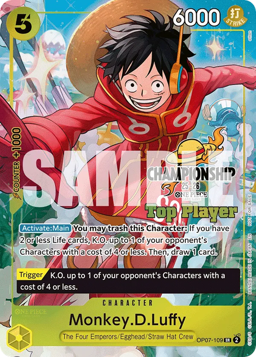 Monkey.D.Luffy (Top Player Stamp)