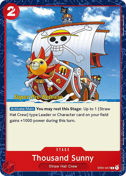 Thousand Sunny (Super Pre-Release Stamp)