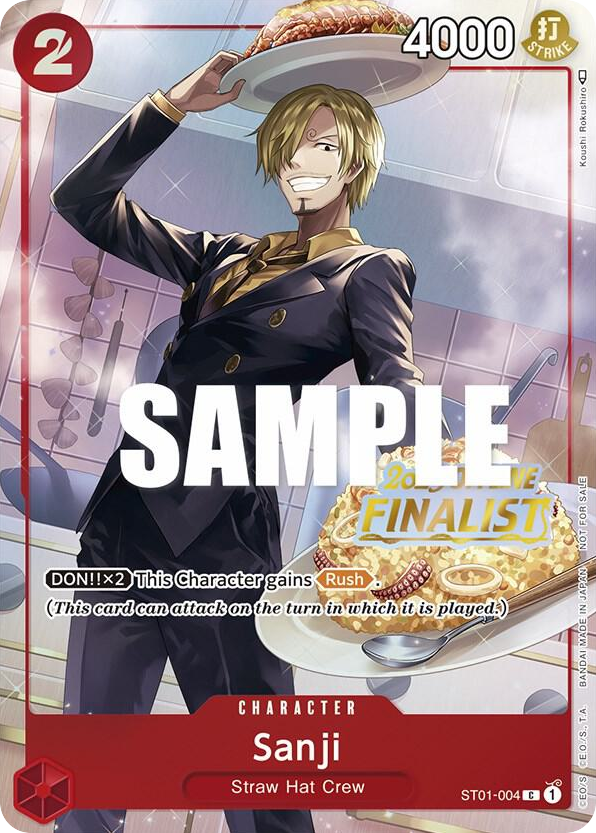 Sanji (Offline Regional Finalist Stamp)