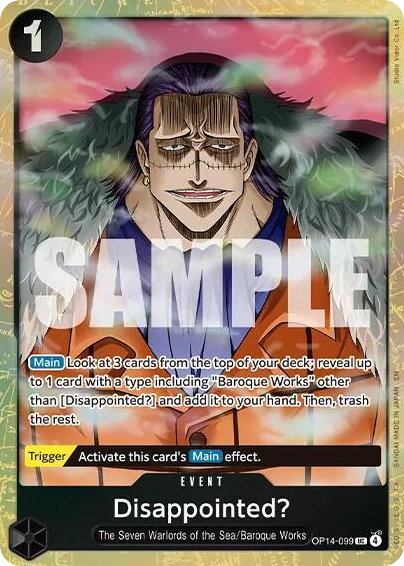 Disappointed? (Best Selection Vol. 6 Alternate Art)