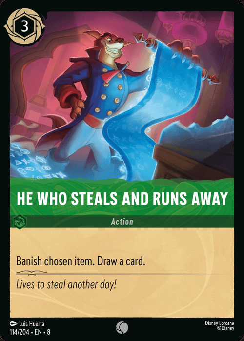He Who Steals and Runs Away