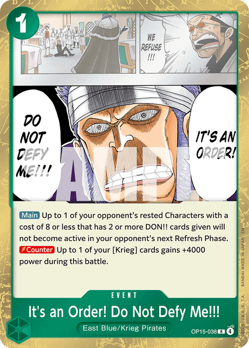 It's an Order! Do Not Defy Me!!!