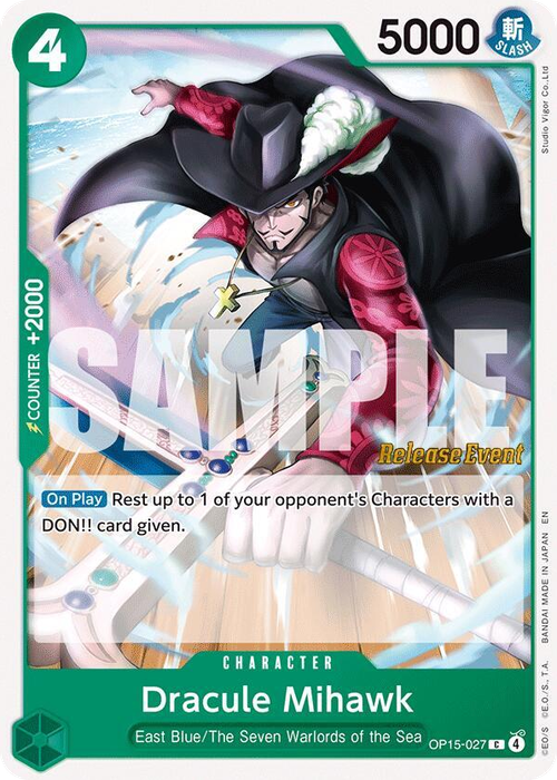 Dracule Mihawk (Release Event Stamp)