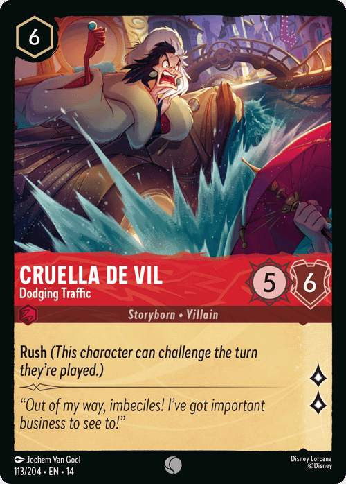 Cruella De Vil - Dodging Traffic