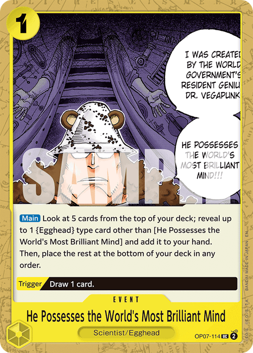 He Possesses the World's Most Brilliant Mind (Jolly Roger Foil)