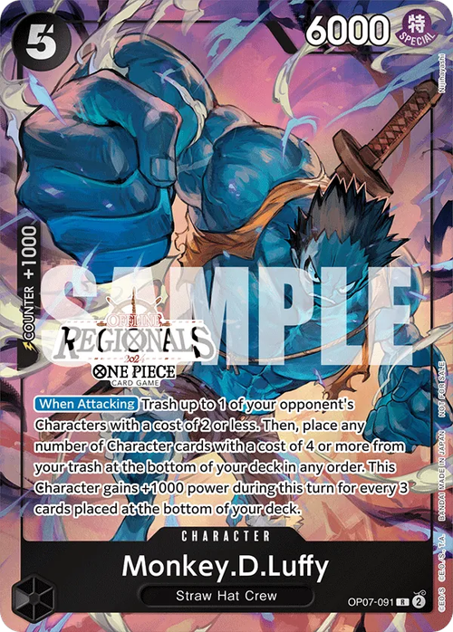 Monkey.D.Luffy (Regional Participant Stamp)