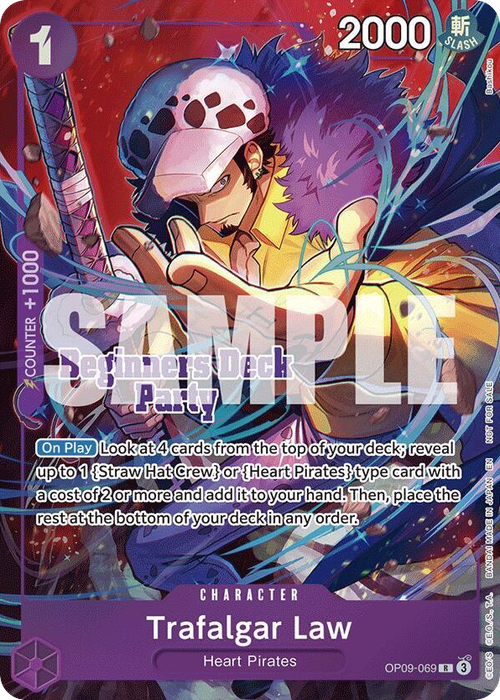 Trafalgar Law (Beginners Deck Party Stamp Full Art)