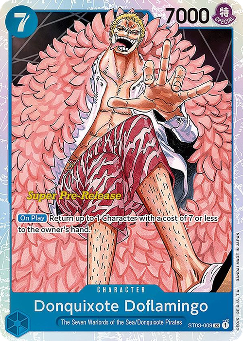 Donquixote Doflamingo (Super Pre-Release Stamp)