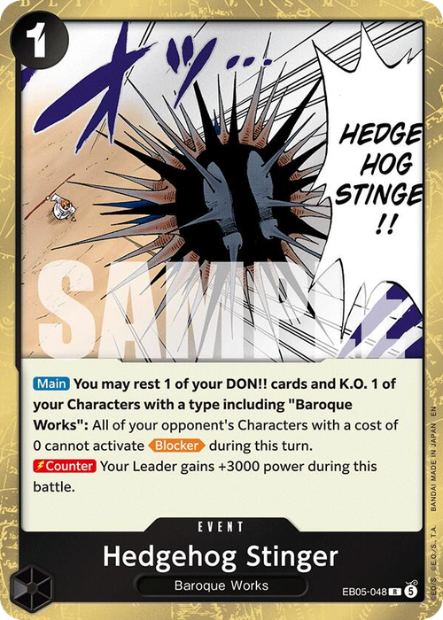 Hedgehog Stinger