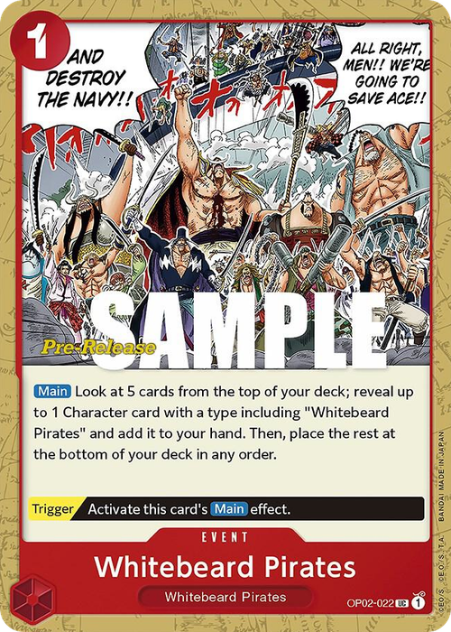 Whitebeard Pirates (Pre-Release Stamp)