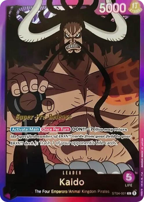 Kaido (Super Pre-Release Stamp)