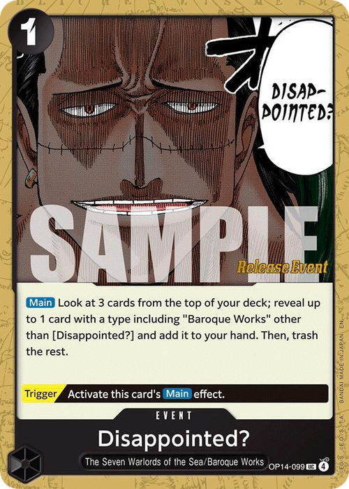 Disappointed? (Release Event Stamp)